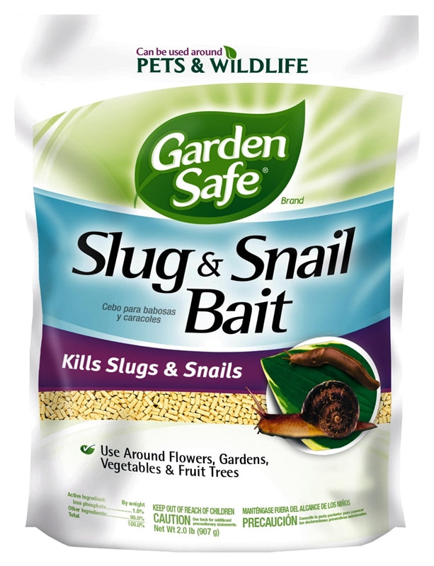 GARDEN SAFE Garden Safe 4536 Slug and Snail Bait, Solid, 2 lb LAWN & GARDEN GARDEN SAFE
