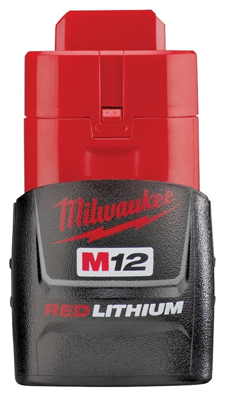 MILWAUKEE Milwaukee 48-11-2401 Compact Rechargeable Battery Pack, 12 V Battery, 1.5 Ah