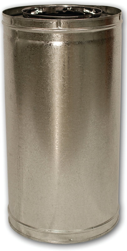 FMI PRODUCTS Comfort Flame 24-8DM Chimney Pipe, 12-3/8 in OD, 24 in L, Galvanized Steel PLUMBING, HEATING & VENTILATION FMI PRODUCTS