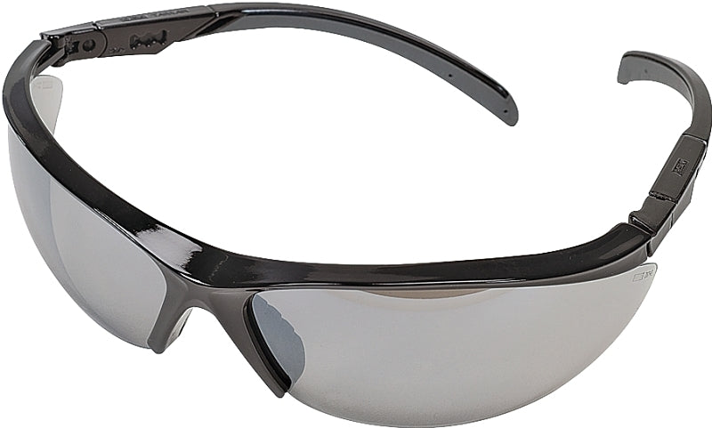 BOSS MFG MSA 10083084 Safety Glasses, Gray/Silver Lens, Black Frame, Anti-Fog Lens