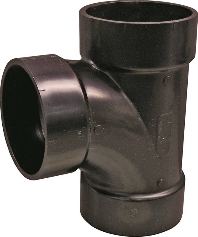 IPEX USA LLC-CANPLAS Canplas 102153LBC Sanitary Pipe Tee, 3 in, Hub, ABS, Black LAWN & GARDEN IPEX USA LLC-CANPLAS
