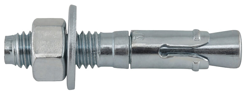 DEWALT DEWALT Power-Stud 7410SD1 Wedge Anchor, 3/8 in Dia, 2-1/4 in OAL, Carbon Steel, Zinc