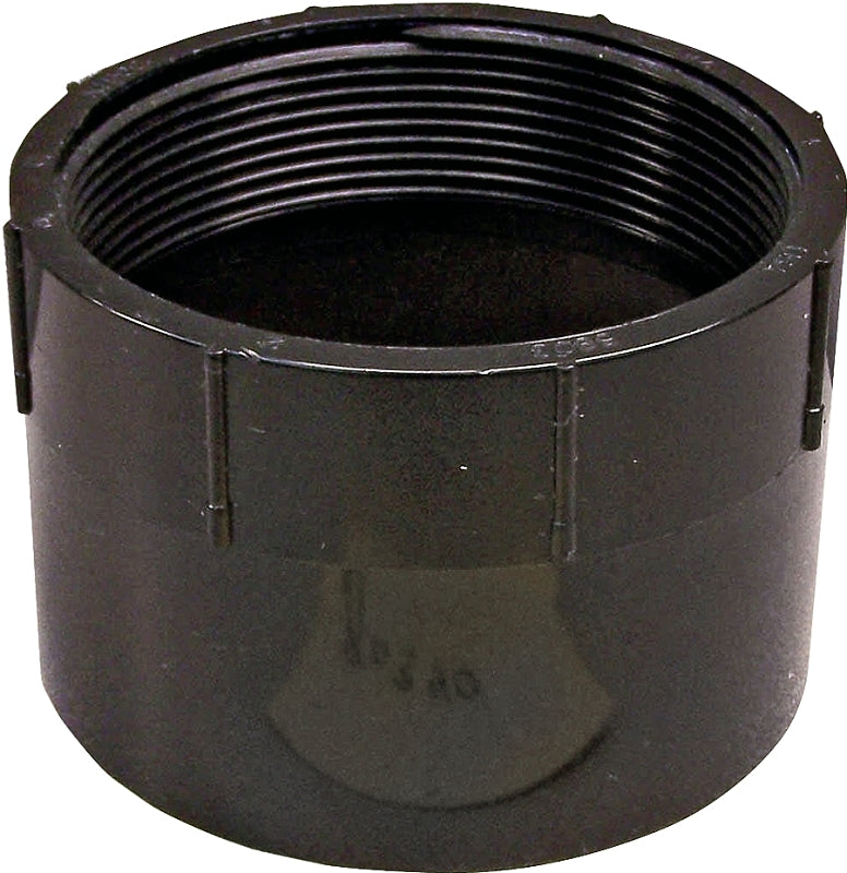 IPEX USA LLC-CANPLAS Canplas 102891BC Pipe Adapter, 1-1/2 in, FNPT x Hub, ABS, Black, SCH 40 Schedule LAWN & GARDEN IPEX USA LLC-CANPLAS
