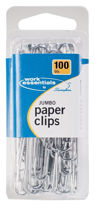 ACCO Swingline Work Essentials A70725855 Paper Clip, Jumbo, Silver