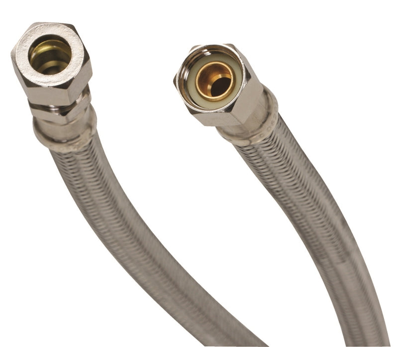 FLUIDMASTER Fluidmaster B8F20 Water Supply Connector, 3/8 in, Compression, Polymer/Stainless Steel PLUMBING, HEATING & VENTILATION FLUIDMASTER