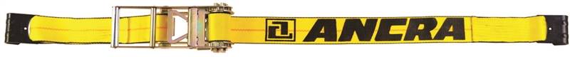 ANCRA Ancra 500 Series 48987-20 Strap, 3 in W, 27 ft L, Polyester, Yellow, 5400 lb Working Load, Hook End AUTOMOTIVE ANCRA