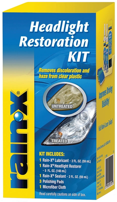 RAIN-X Rain-X 800001809 Headlight Restoration Kit, Liquid, Alcohol AUTOMOTIVE RAIN-X