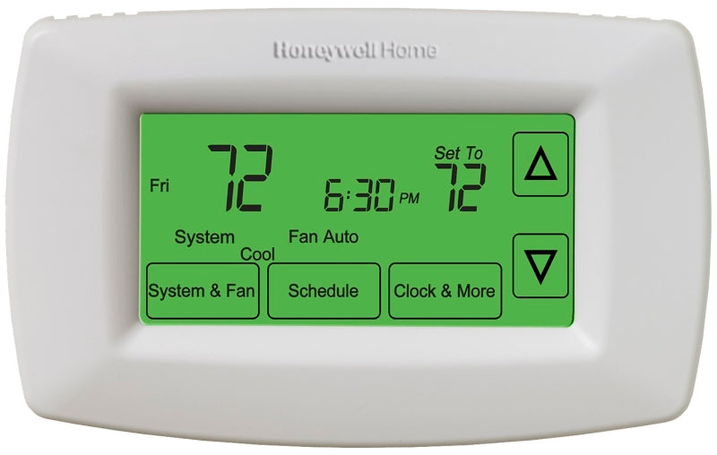 HONEYWELL Honeywell RTH7600D1030/E1 Programmable Thermostat, Backlit Touch Screen Display, White PLUMBING, HEATING & VENTILATION HONEYWELL