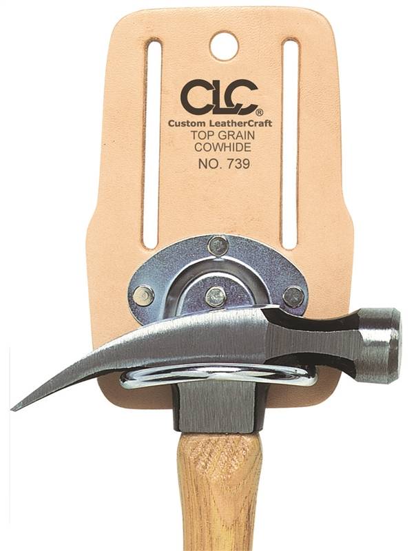 HULTAFORS CLC Tool Works Series 739 Hammer Holder, Leather, Tan, 4 in W