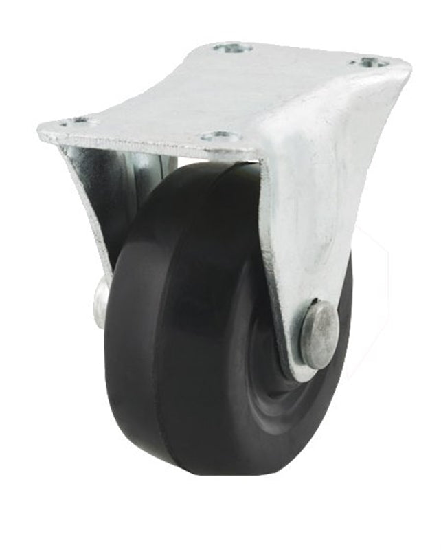 DH CASTERS Dh Casters C-GD25RR Rigid Caster, 2-1/2 in Dia Wheel, 1-1/8 in W Wheel, Rubber Wheel, 100 lb HARDWARE & FARM SUPPLIES DH CASTERS