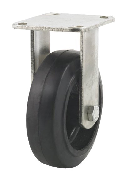 DH CASTERS Dh Casters C-MHD6MRR Rigid Caster, 6 in Dia Wheel, 2 in W Wheel, Molded Rubber Wheel, 450 lb HARDWARE & FARM SUPPLIES DH CASTERS