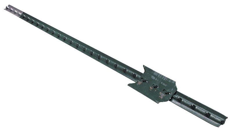 CMC STEEL - SOUTHERN POST CMC TP133PGN060 T-Post, 6 ft H, Steel, Green/Silver HARDWARE & FARM SUPPLIES CMC STEEL - SOUTHERN POST