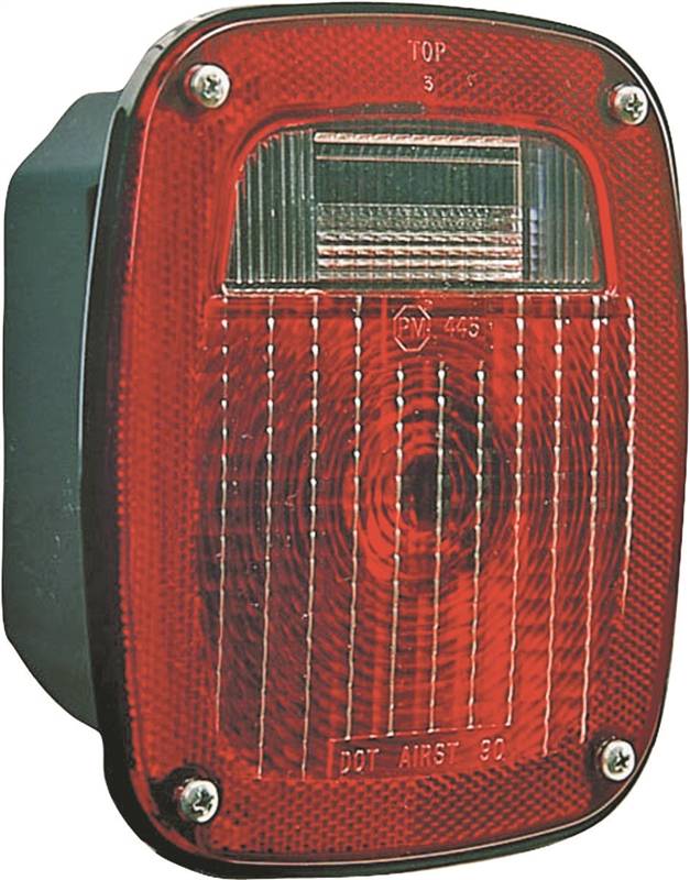 PETERSON MFG PM V445 Tail Light, Incandescent Lamp, Red/White Lamp AUTOMOTIVE PETERSON MFG