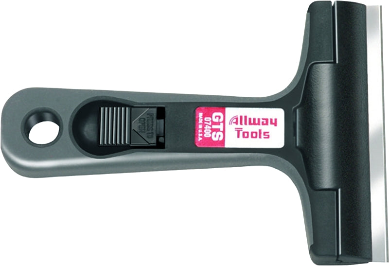 ALLWAY TOOLS ALLWAY GTS Glass and Tile Scraper, 4 in W Blade, Soft Grip Handle PAINT ALLWAY TOOLS