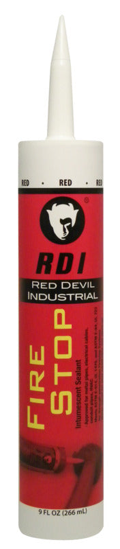 RED DEVIL Red Devil LC150RD Sealant, Pale Red, 35 to 100 deg F, 9 fl-oz Cartridge
