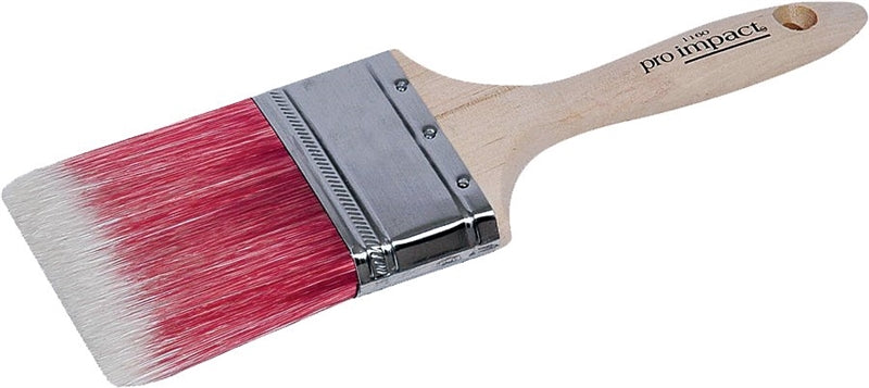 LINZER Linzer WC 1160-4 Paint Brush, Natural, Wood Handle, 4 in W, 3-1/2 in L Bristle, Polyester Bristle, Beaver Tail Handle PAINT LINZER