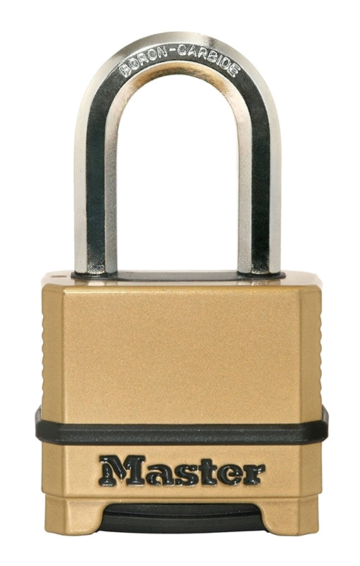 MASTER LOCK Master Lock Magnum Series M175XDLFCCSEN Padlock, 5/8 in Dia Shackle, Boron Carbide Shackle, Steel Body, 2.25 in W Body HARDWARE & FARM SUPPLIES MASTER LOCK