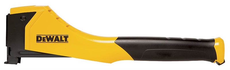 DEWALT DEWALT DWHTHT450 Hammer Tacker, 150 Magazine, 27/64 in W Crown, 1/2 to 9/16 in L Leg, Black/Orange