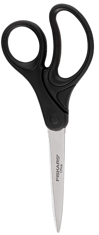 FISKARS Fiskars 1067259 Scissors, 8 in OAL, Stainless Steel Blade, Ergonomic Handle, Black Handle HOUSEWARES FISKARS