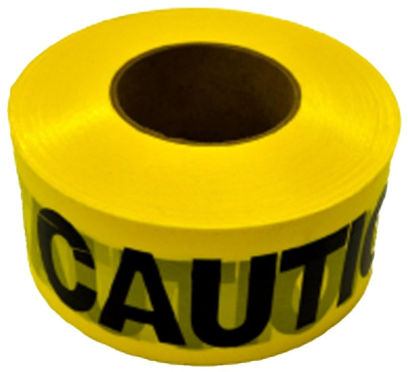CH HANSON CH Hanson 16009 Barricade Safety Tape, 1000 ft L, 3 in W, Polyethylene, Yellow