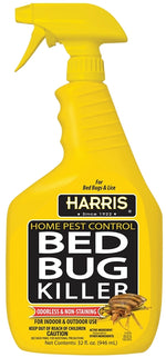 P.F. HARRIS MANUFACTURING Harris HBB-32 Bed Bug Killer, Liquid, Spray Application, Indoor, Outdoor, 32 oz Bottle LAWN & GARDEN P.F. HARRIS MANUFACTURING