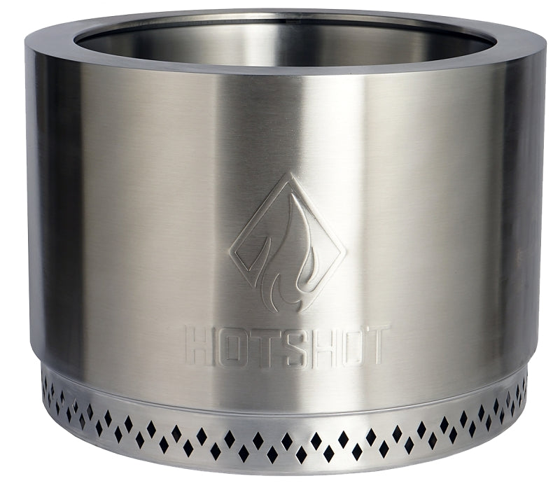 HOT SHOT GHP Group Inc 52395 Fire Pit, 19-1/2 in OAW, 19.5 in OAD, 14.09 in OAH, Cylinder, Manual Ignition Ignition