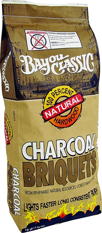 BAYOU CLASSIC Bayou Classic 500-416 Natural Hardwood Briquette, 16 lb Bag