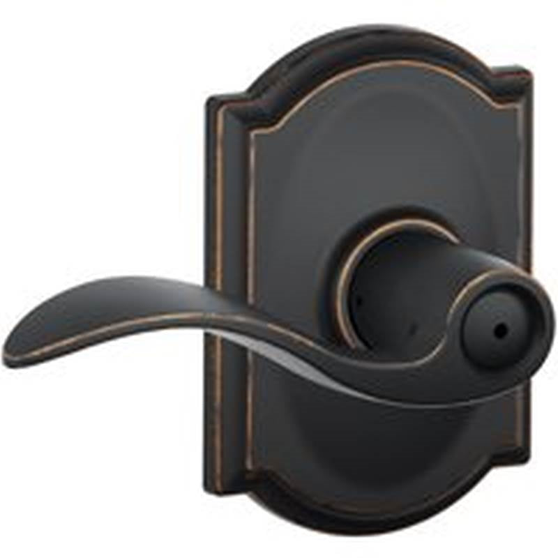 SCHLAGE LOCK Schlage F Series F40VACC716CAM Privacy Lever, Mechanical Lock, Residential, 2 Grade HARDWARE & FARM SUPPLIES SCHLAGE LOCK