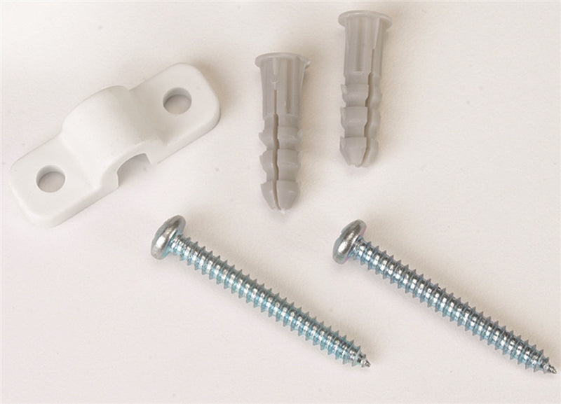 CLOSETMAID ClosetMaid 7556 U Clip, Metal, White, Wall Mounting