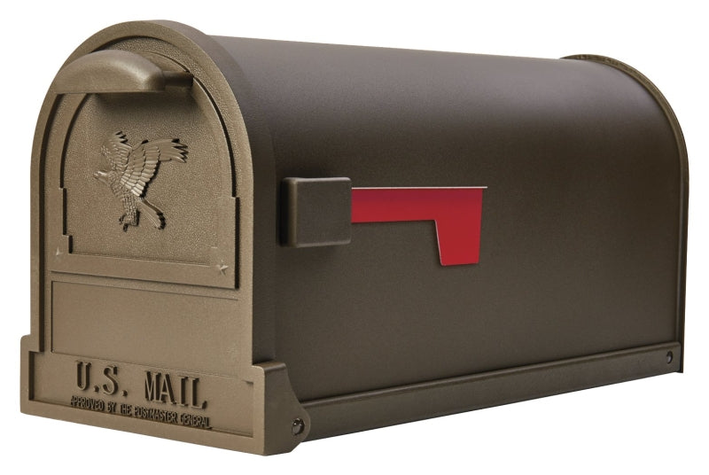 SOLAR GROUP Gibraltar Mailboxes Arlington Series AR15T000 Mailbox, 1475 cu-in Capacity, Galvanized Steel, Bronze, 9-1/2 in W HARDWARE & FARM SUPPLIES SOLAR GROUP