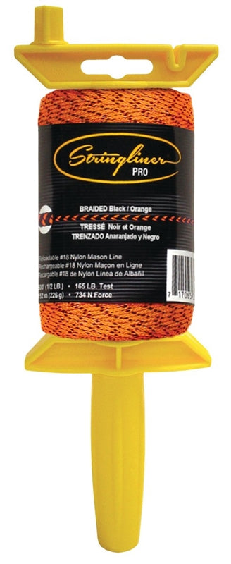 STRINGLINER BY U.S. TAPE Stringliner 25491 Line Reel, 500 ft L Line, Black/Orange Line HARDWARE & FARM SUPPLIES STRINGLINER BY U.S. TAPE