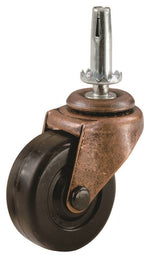 SHEPHERD Shepherd Hardware 9345 Swivel Caster, Stem Mounting, 4.63 in W x 2 in D x 6.56 in H Dimensions, 2 in Dia Wheel, Black HARDWARE & FARM SUPPLIES SHEPHERD