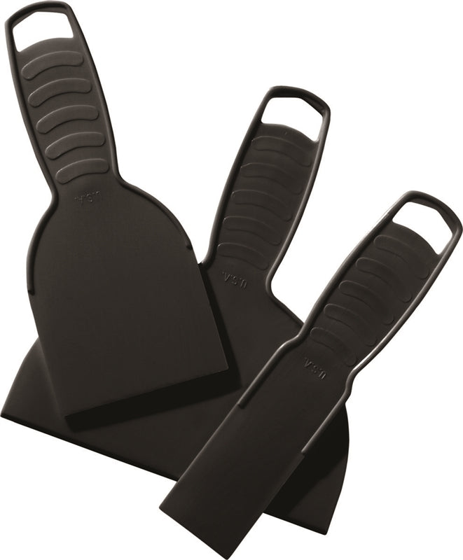 HYDE Hyde Economy Series 05610 Putty Knife Assortment, 1-1/2, 3, 6 in W Blade, Polypropylene Blade, Reinforced Handle PAINT HYDE