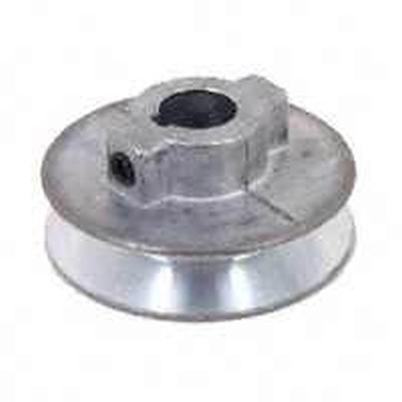 CHICAGO DIE CASTING Cdco 450A-5/8 V-Groove Pulley, 5/8 in Bore, 4-1/2 in OD, 4-1/4 in Dia Pitch, 1/2 in W x 11/32 in Thick Belt, Zinc