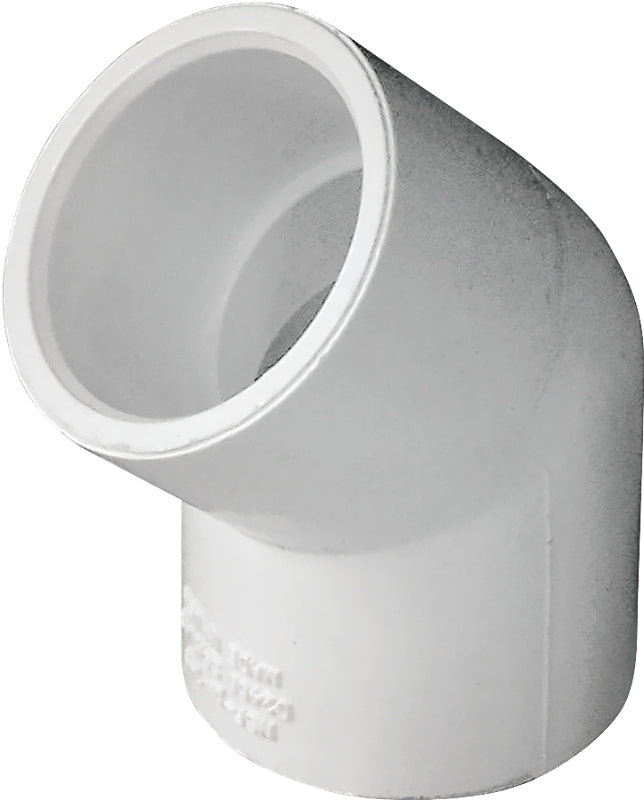 IPEX IPEX 435482 Pipe Elbow, 3/4 in, Socket, 45 deg Angle, PVC, SCH 40 Schedule LAWN & GARDEN IPEX