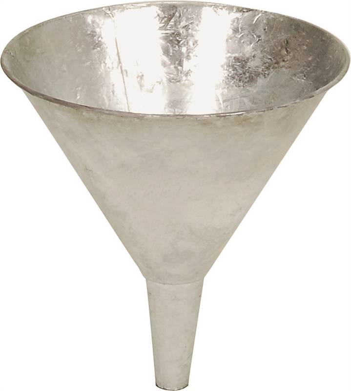 BEHRENS MANUFACTURING Behrens GF52 Funnel with Screen, 2 qt Capacity, Galvanized Steel, 7-3/4 in H