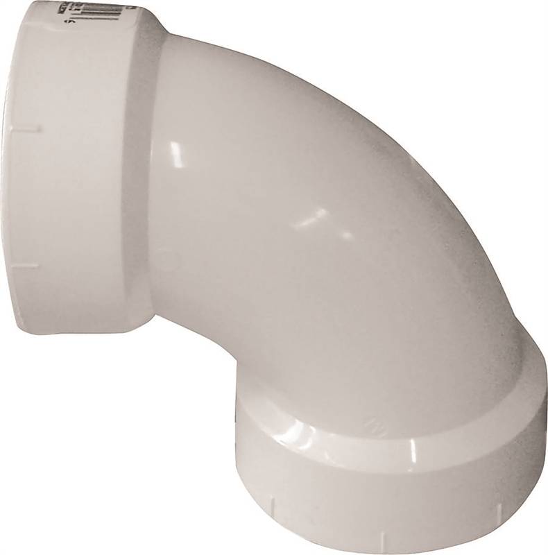 IPEX USA LLC-CANPLAS Canplas 192251L Sanitary Pipe Elbow, 1-1/2 in, Hub, 90 deg Angle, PVC, White PLUMBING, HEATING & VENTILATION IPEX USA LLC-CANPLAS