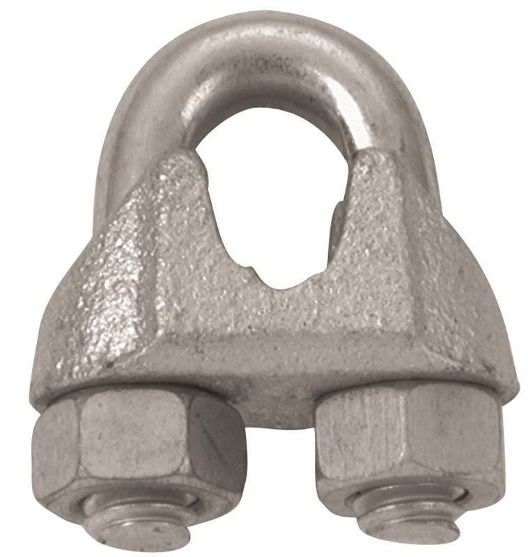 BARON Baron 260-1 Wire Rope Clip, Malleable Iron, Galvanized