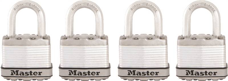MASTER LOCK Master Lock Magnum Series M1XQ Padlock, Keyed Alike Key, 5/16 in Dia Shackle, 1 in H Shackle, Stainless Steel Body, Zinc HARDWARE & FARM SUPPLIES MASTER LOCK