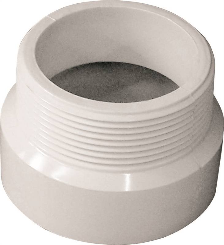 IPEX USA LLC-CANPLAS Canplas 192872 Pipe Adapter, 2 in, MNPT x Hub, PVC, White PLUMBING, HEATING & VENTILATION IPEX USA LLC-CANPLAS