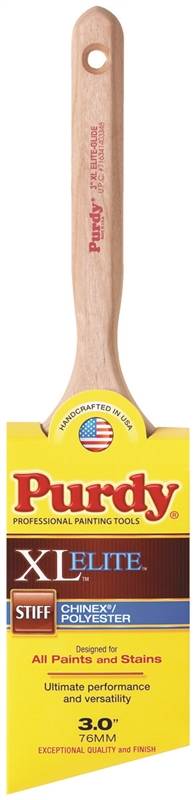 PURDY Purdy 152530 Trim Brush, Natural Hardwood Handle, Nylon/Polyester Bristle, Fluted Handle PAINT PURDY