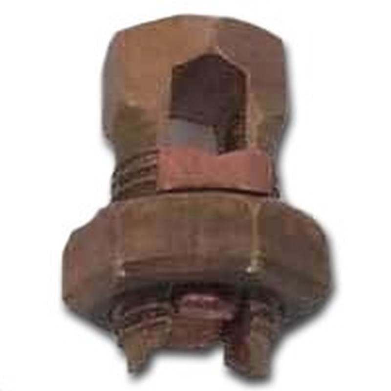 ERICO nVent ERICO ESB8 Split Bolt Connector, #16 to 8 Wire, Silicone Bronze Alloy, Bronze