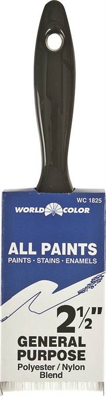 LINZER Linzer 1825-2.5 Paint Brush, 2-1/2 in W, 2-3/4 in L Bristle, Nylon/Polyester Bristle, Varnish Handle PAINT LINZER
