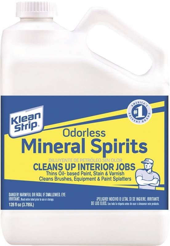 KLEAN STRIP Klean Strip GKSP94214CA Mineral Spirit Thinner, Liquid, Aromatic Hydrocarbon, Clear, 1 gal, Can
