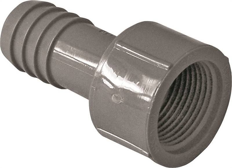 BOSHART INDUSTRIES Boshart UPVCFA-07 Pipe Adapter, 3/4 in, FPT x Insert, PVC, Gray PLUMBING, HEATING & VENTILATION BOSHART INDUSTRIES