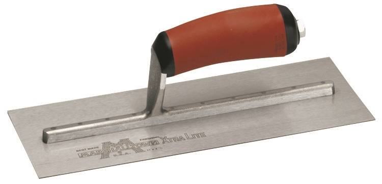 MARSHALLTOWN Marshalltown MXS1D Finishing Trowel, 11 in L Blade, 4-1/2 in W Blade, Carbon Steel Blade, Square End, Curved Handle BUILDING MATERIALS MARSHALLTOWN