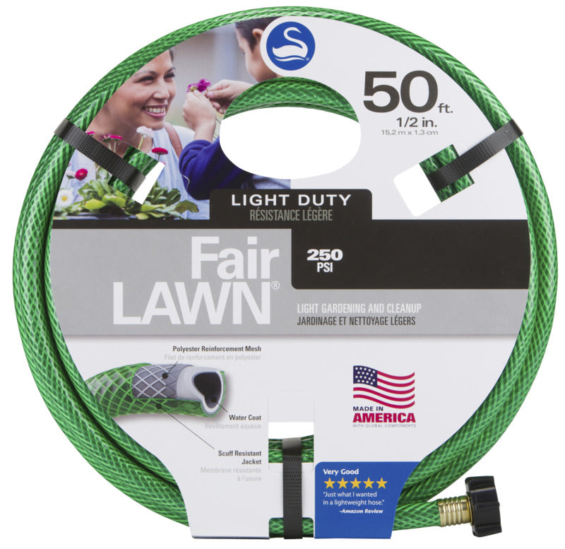 SWAN Swan SNFA12050 Garden Hose, 50 ft L, Plastic, Green