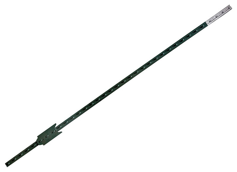 CMC STEEL - SOUTHERN POST CMC TP125PGN055 T-Post, 5-1/2 ft H, Steel, Green/White HARDWARE & FARM SUPPLIES CMC STEEL - SOUTHERN POST