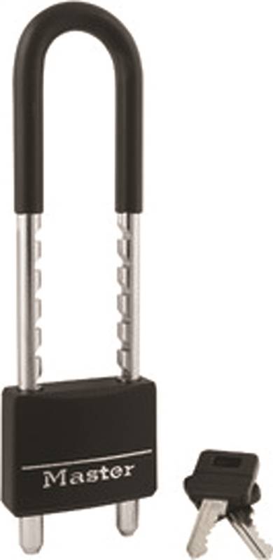 MASTER LOCK Master Lock 527D Padlock, Keyed Different Key, Adjustable Shackle, 5/16 in Dia Shackle, Brass Body, 2 in W Body