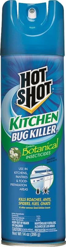 HOT SHOT Hot Shot 4470-6 Kitchen Bug Killer, Liquid, Indoor, 14 oz Aerosol Can LAWN & GARDEN HOT SHOT